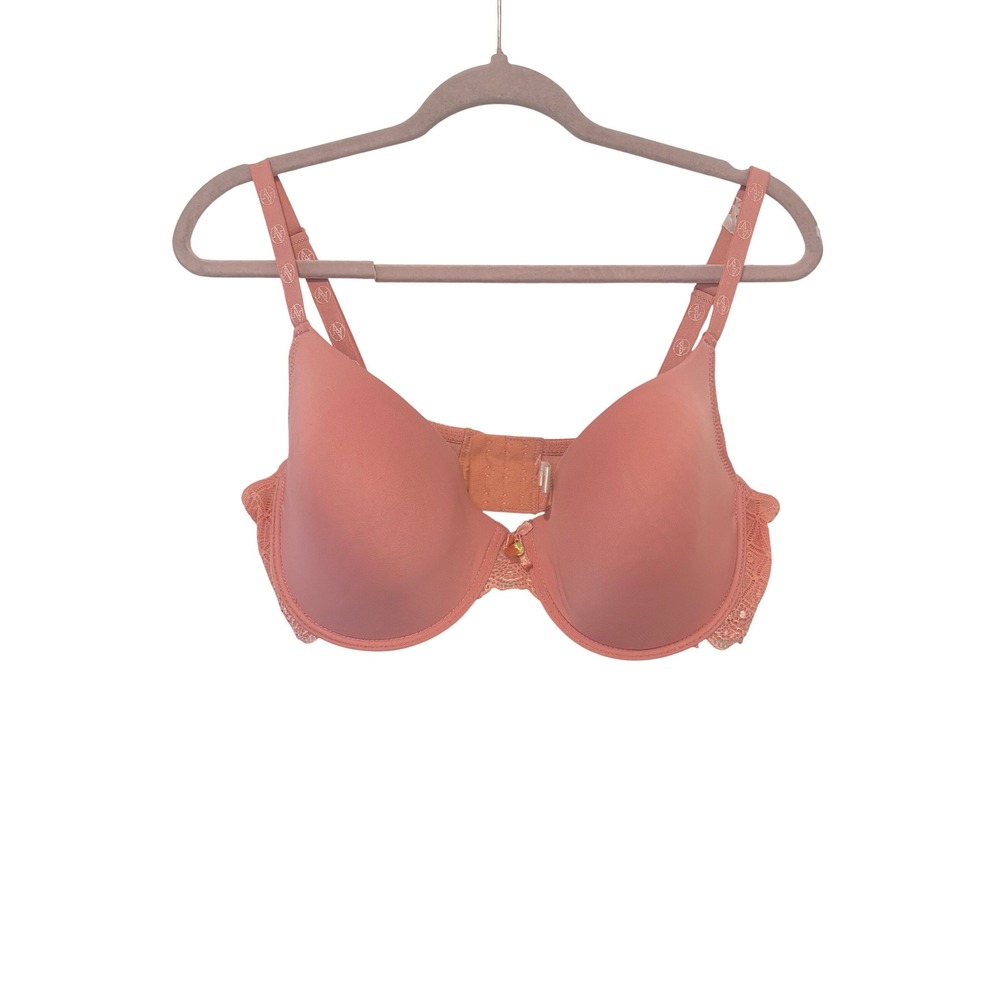 Adrianne Vittadini 38Dd peach underwire lace backing soft cup
